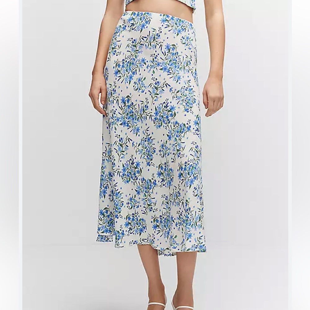 NWOT MANGO LILI MIDI SKIRT